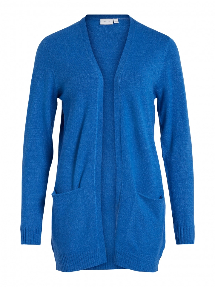 VIRIL OPEN L/S KNIT CARDIGAN - NOOS Lapis Blue/DARK MELANGE 