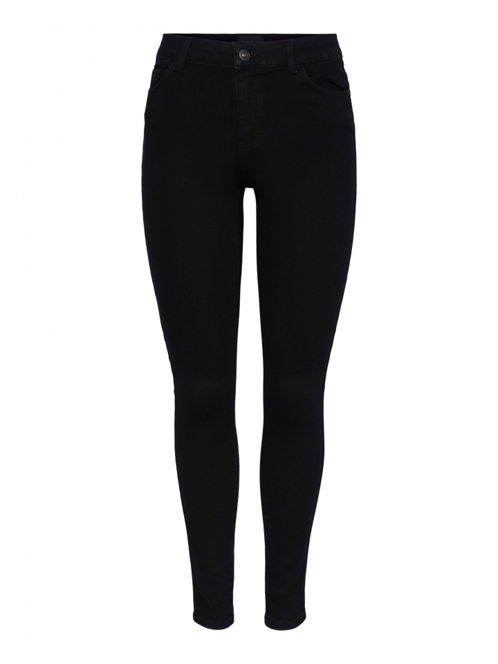 PCDANA MW SKINNY JEANS BL102 NOOS Black Denim 